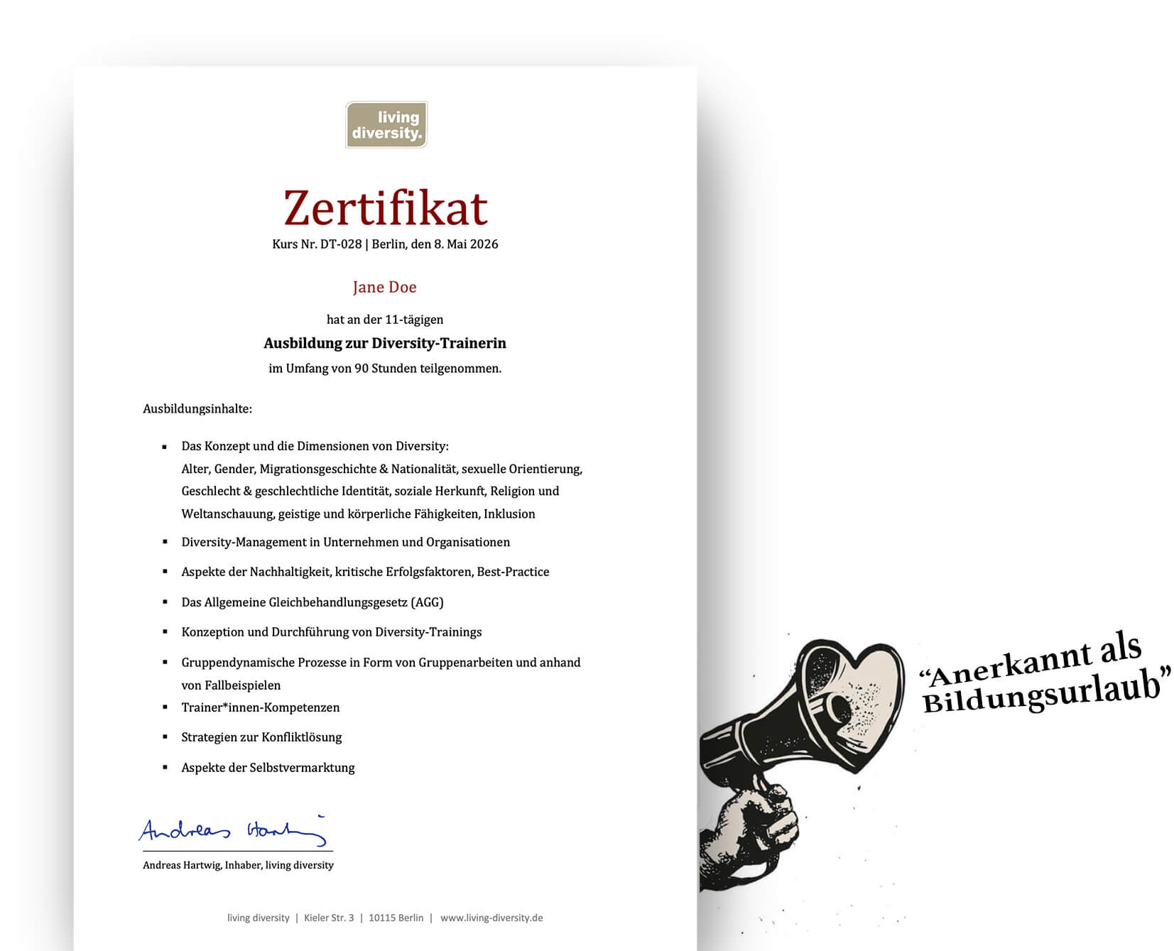 Living Diversity Diversity Trainerausbildung Zertifikat